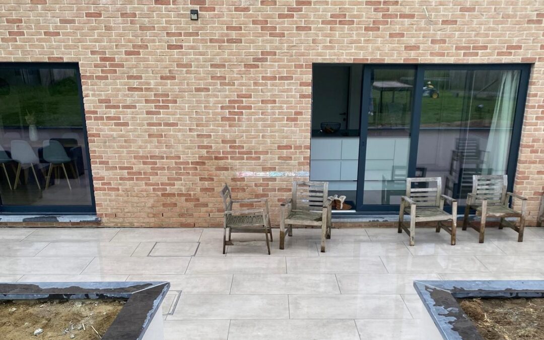 Aménagement d’une terrasse à Genappe, Loupoigne