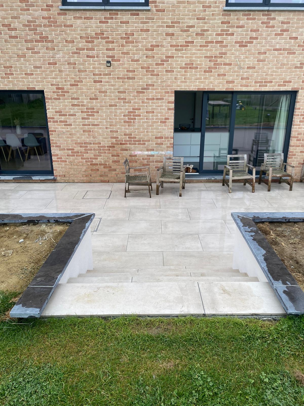Aménagement d’une terrasse à Genappe, Loupoigne